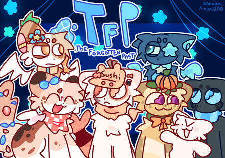 Poster art example (gift for @0re0cat on yt- all ocs belong to them)